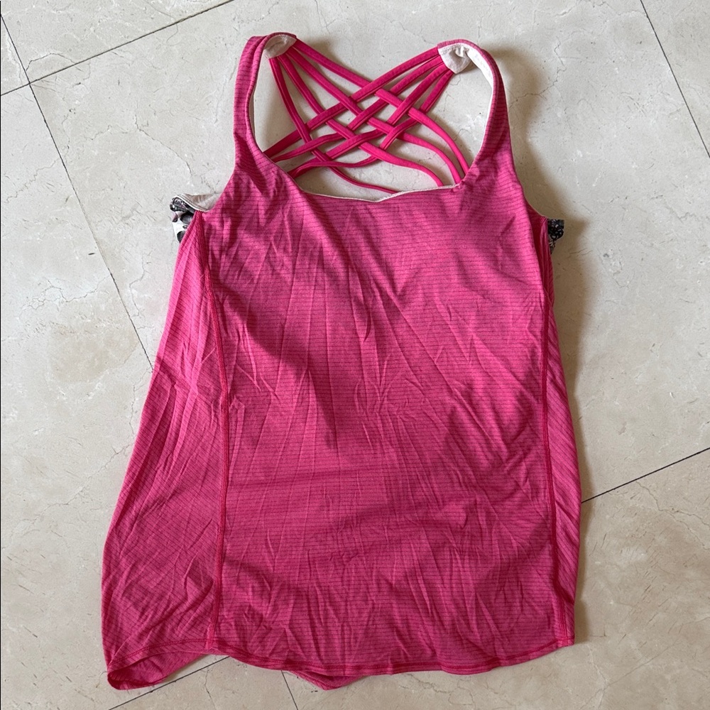 Women's Pink Strappy Top